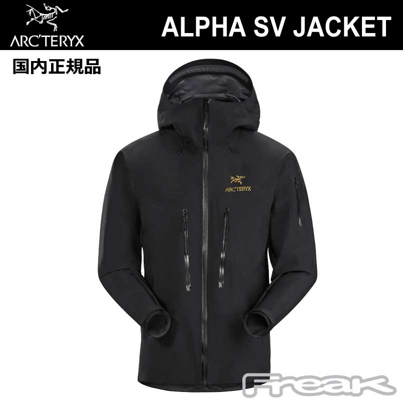 限界値下22AW ARC'TERYX  alpha sv 24K black L