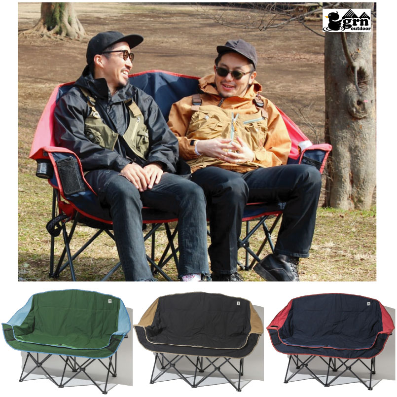 grn outdoor ジーアールエヌ ロクヨンロクヨン クロス フォールディング ツイン ソファ チェア 60/40Cloth Twin Sofa  Chair キャンパー キャンプ フェス アウトドア