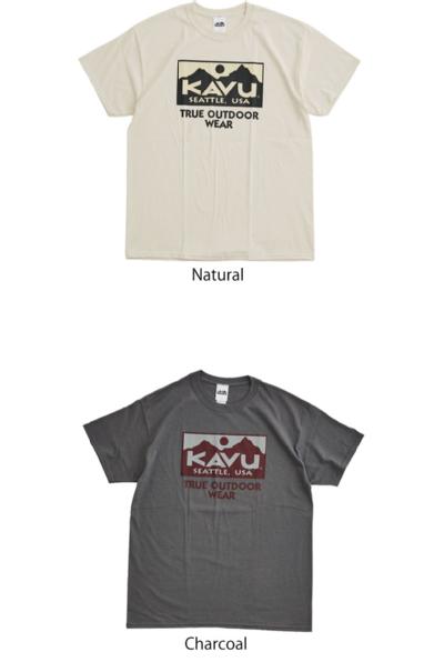 KAVU カブー メンズ Ｔシャツ 半袖＜TRUE LOGO 2C Tee  トゥルーロゴ2CTee＞メール便発送
