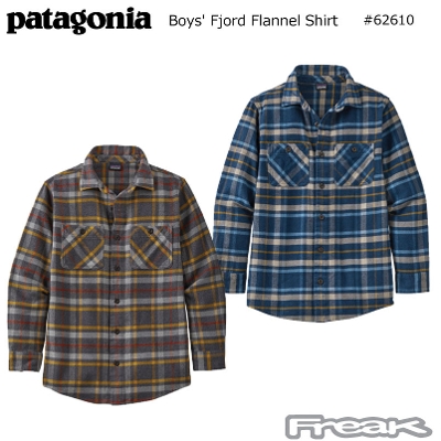 国内正規品 パタゴニア キッズ ボーイズ  ネルシャツ PATAGONIA 62153＜ Boys' Fjord Flannel Shirt  ボーイズ・フィヨルド・フランネル・シャツ ＞ 2020SS※取り寄せ品