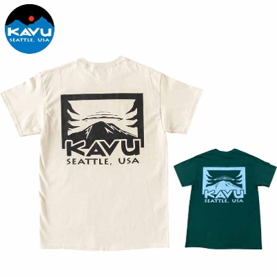 KAVU カブー メンズ レイニアTシャツ MENS Mt.RAINIER T SHIRT 半袖 アウトドア Ｔシャツ