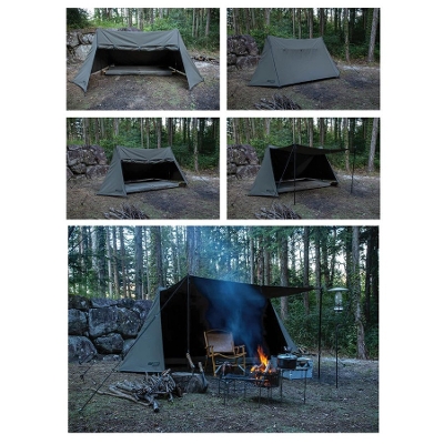 お一人様1点まで グリップスワニー ファイヤープルーフGSテント GRIP SWANY FIREPROOF GS TENT テント タープ キャンプ  アウトドア 1人用 [GST-01] 難燃加工 撥水加工 グリップスワニー FREAK WEB STORE