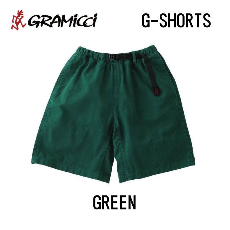 グラミチ GRAMICCI メンズ ショーツ G-SHORTS GREEN グリーン