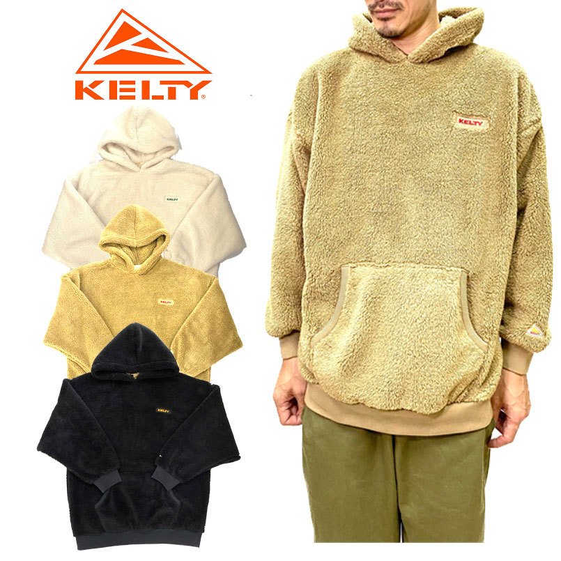 KELTY ケルティ メンズロゴボアフリースパーカー トレーナー Logo crew