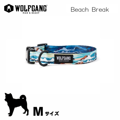 ウルフギャング マンアンドビースト WOLFGANGS MAN&BEAST  BeachBreak Collar M サイズ　( ドッグ 胴輪 ハーネス ペット用品 犬 リーシュ リード)