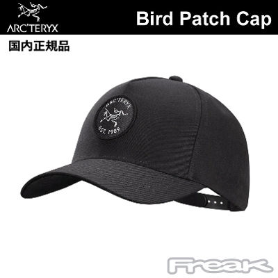 アークテリクス ARC'TERYX  Bird Patch Cap BLACK バードパッチキャップ  ブラック 帽子 メッシュキャップ arcteryx