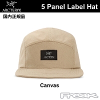 アークテリクス ARC'TERYX  5Pannel Label Cap CANVAS ５パネル ラベル キャップ  キャンバス  帽子 メッシュキャップ arcteryx