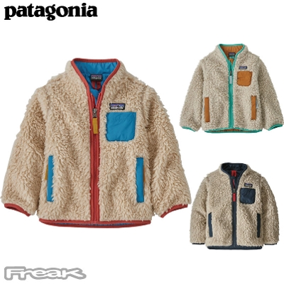 p^SjA PATAGONIA LbY xr[ t[X WPbg 61025Baby Retro-X Jacket  xr[ gX WPbgj̎q̎q 2022FW 񂹕i