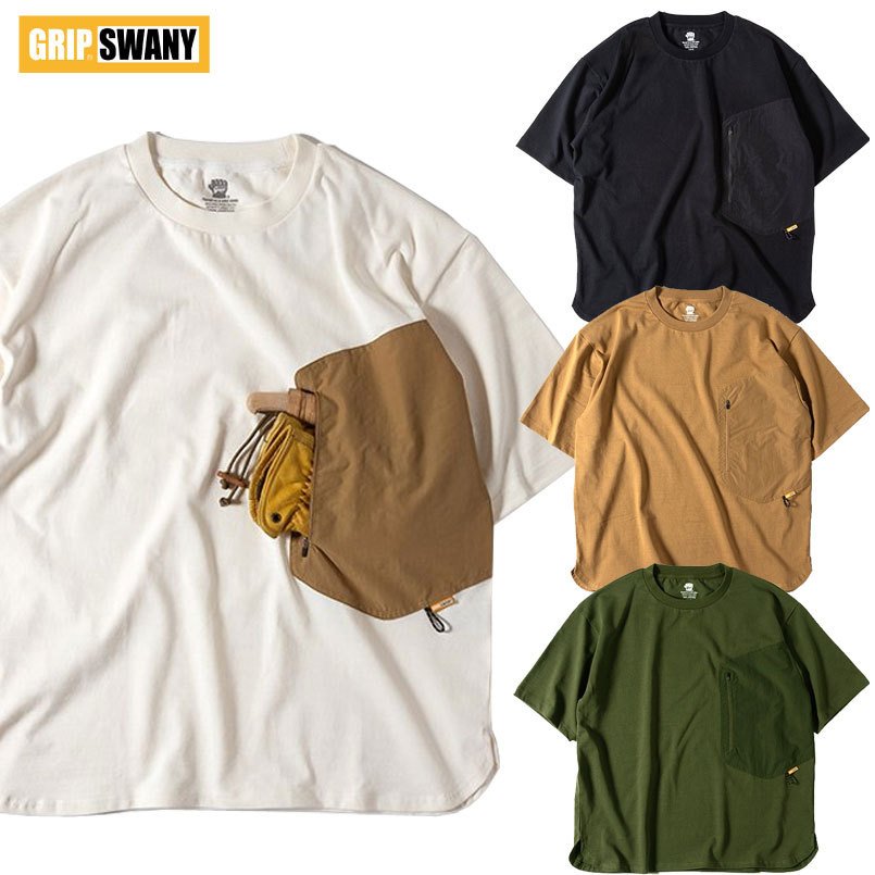 グリップスワニー ギア ポッケット Tシャツ GRIP SWANY GEAR POCKET TEE 3.0 GSC-46 メンズ レディース キャンプ  キャンパー キャンプポケット Tシャツ グリップスワニー FREAK WEB STORE