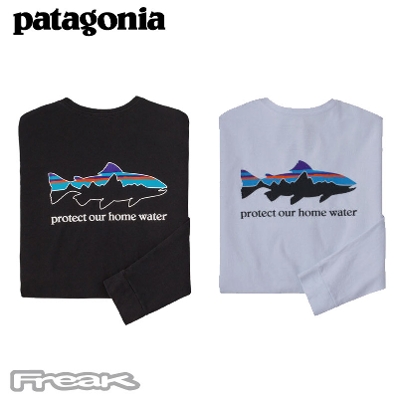パタゴニア PATAGONIA メンズ Tシャツ 37574＜Men's Long-Sleeved Home Water Trout Responsibili-Tee  メンズロングスリーブホームウォータートラウトレスポンシビリティー＞2022SS