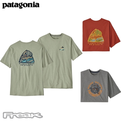 パタゴニア PATAGONIA メンズ Tシャツ 37591＜Men's Take a Stand Responsibili-Tee メンズテイクアスタンドレスポンシビリティー＞ 2023SS ※取り寄せ品