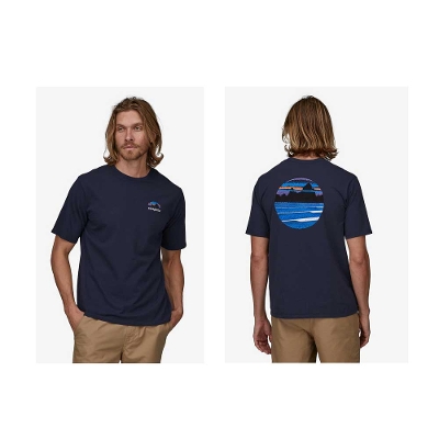 パタゴニア PATAGONIA メンズ Tシャツ 37673＜Men's Skyline Stencil Responsibili-Tee  メンズ・スカイライン・ステンシル・レスポンシビリティー＞2023SS ※取り寄せ品