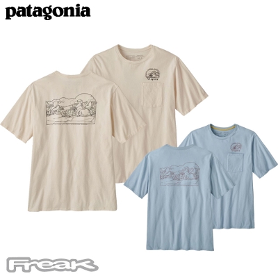 パタゴニア PATAGONIA メンズ Tシャツ 37672＜Men's Lost and Found Organic Pocket T-Shirt メンズロストアンドファウンドオーガニックポケットTシャツ＞2023SS ※取り寄せ品