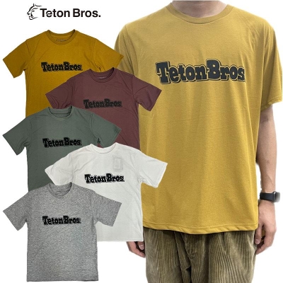 ティートンブロス ロゴ Tシャツ  TetonBros LOGO tee 速乾 Tシャツ 登山 トレイルラン ランニング バックカントリー 2023
