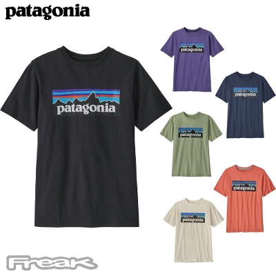 パタゴニア PATAGONIA キッズ ボーイズ Tシャツ 62163＜ Kids' Regenerative Organic Certification Cotton P-6 Logo T-Shirt  キッズ・リジェネラティブ・オーガニック・サーティファイド・コットン・P-6ロゴ・Tシャツ＞ 2023SS ※取り寄せ品