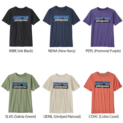パタゴニア PATAGONIA キッズ ボーイズ Tシャツ 62163＜ Kids' Regenerative Organic Certification Cotton P-6 Logo T-Shirt  キッズ・リジェネラティブ・オーガニック・サーティファイド・コットン・P-6ロゴ・Tシャツ＞ 2023SS ※取り寄せ品