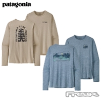パタゴニア PATAGONIA メンズ Tシャツ 吸湿速乾 45160＜Men's L/S Capilene Cool Daily Graphic Shirt - Lands メンズ ロングスリーブ キャプリーン クール デイリー グラフィック シャツ（マウンテン／トレイル）＞ 2023SS ※取り寄せ品