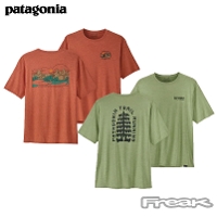 パタゴニア PATAGONIA メンズ Tシャツ 吸湿速乾 45385＜Men's Capilene Cool Daily Graphic Shirt - Lands メンズ キャプリーン クール デイリー グラフィック シャツ（マウンテン／トレイル）＞ 2023SS ※取り寄せ品