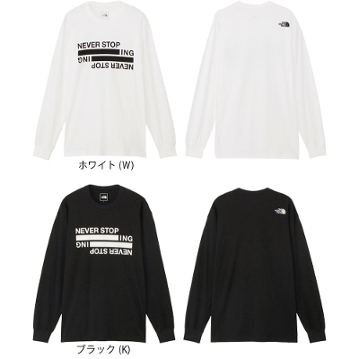 THE NORTHFACE m[XtFCX  Y sVcOX[ulo[XgbvACGkW[eB[ L/S NEVER STOP ING Tee NT32405 2024SS