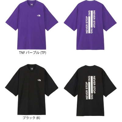 THE NORTHFACE m[XtFCX  Y sVcV[gX[ulo[XgbvACGkW[eB[ S/S NEVER STOP ING Tee NT32401 2024SS