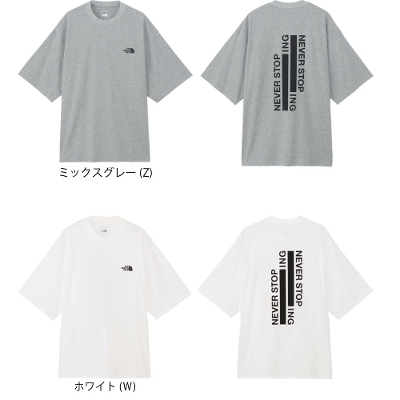 THE NORTHFACE m[XtFCX  Y sVcV[gX[ulo[XgbvACGkW[eB[ S/S NEVER STOP ING Tee NT32401 2024SS