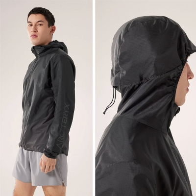 ARC'TERYX A[NeNX WPbgNorvan Windshell Hoody Mens m[o EBhVF t[fB YBlack/Graphite 2024SS arcteryx