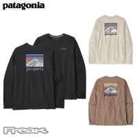 p^SjA PATAGONIA Y TVc 38517Men's Long-Sleeved Line Logo Ridge Responsibili-Tee  YEOX[uECESEbWEX|VreB[2024FW 񂹕i