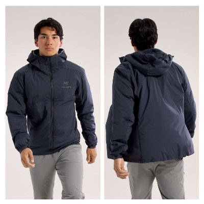 ll1_܂ ARC'TERYX A[NeNX Atom Hoody Mens Black Sapphire Agt[fB[ Y ubN Tt@C 2024FW