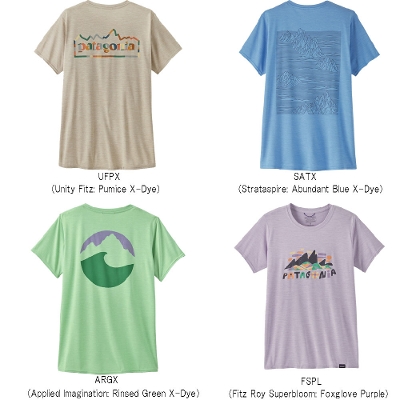 p^SjA PATAGONIA fB[X TVc 45250Women's Capilene Cool Daily Graphic Shirt EBYELv[EN[EfC[EOtBbNEVc2025SS 񂹕i