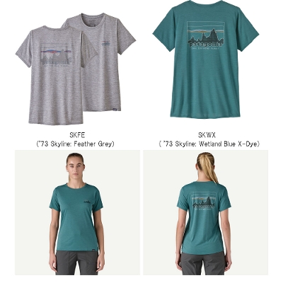 p^SjA PATAGONIA fB[X TVc 45250Women's Capilene Cool Daily Graphic Shirt EBYELv[EN[EfC[EOtBbNEVc2025SS 񂹕i