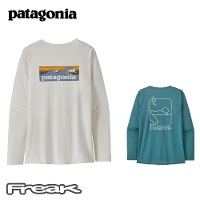 p^SjA PATAGONIA fB[X TVc 45175Women's Long-Sleeved Capilene Cool Daily Graphic Shirt - WatersEBYEOX[uELv[EN[EfC[EOtBbNEVciEH[^[Yj2025SS 񂹕i