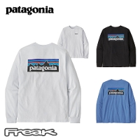 p^SjA PATAGONIA Y TVc 38518Men's Long-Sleeved P-6 Logo Responsibili-Tee  YEOX[uEP-6SEX|VreB[2025SS 񂹕i