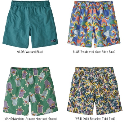 p^SjA PATAGONIA qp LbY V[c 67036Boys Baggies Shorts-5 in  {[CYEoM[YEV[cTC` 2025SS 񂹕i