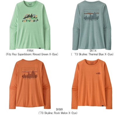 p^SjA PATAGONIA fB[X TVc 45205Women's Long-Sleeved Capilene Cool Daily Graphic ShirtEBYEOX[uELv[EN[EfC[EOtBbNEVc2025SS
