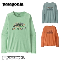 p^SjA PATAGONIA fB[X TVc 45205Women's Long-Sleeved Capilene Cool Daily Graphic ShirtEBYEOX[uELv[EN[EfC[EOtBbNEVc2025SS