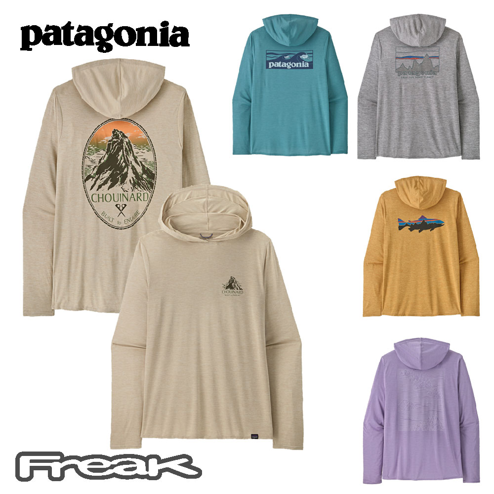 【25完売品】patagonia キャプリーンクール グラフィック フーディ S パタゴニア PATAGONIA メンズ Tシャツ 45325＜Men's Capilene Cool