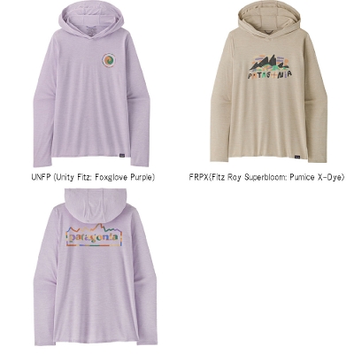 p^SjA PATAGONIA fB[X TVc 45535Women's Capilene Cool Daily Graphic HoodyEBYELv[EN[EfC[EOtBbNEt[fB2025SS
