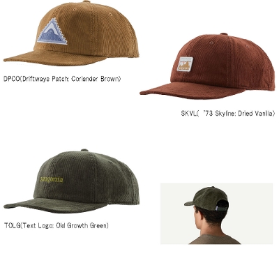 p^SjA PATAGONIA Lbv Xq 33535Corduroy Cap R[fCELbv 2025FW 񂹕i
