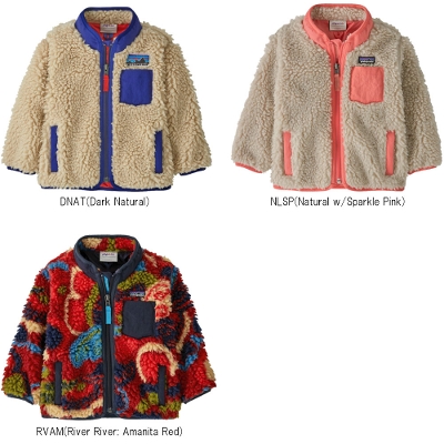 p^SjA PATAGONIA LbY xr[ t[X WPbg 61026Baby Retro-X Jacket  xr[ gX WPbgj̎q̎q 2025FW 񂹕i