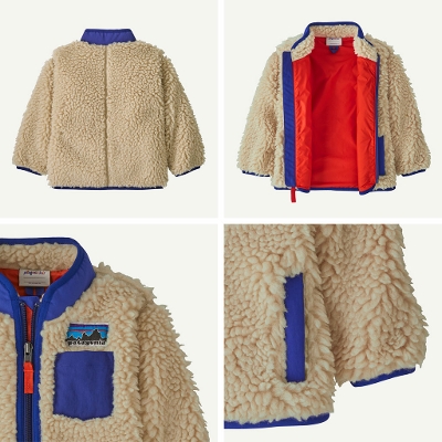 p^SjA PATAGONIA LbY xr[ t[X WPbg 61026Baby Retro-X Jacket  xr[ gX WPbgj̎q̎q 2025FW 񂹕i