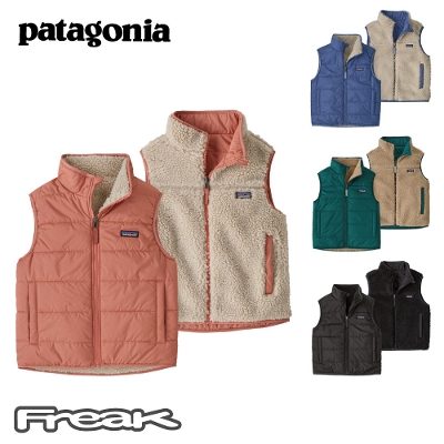 p^SjA PATAGONIA LbY t[X xXg 68110Kids' Reversible Ready Freddy Vest LbYEo[VuEfBEtfBExXgj̎q̎q 2025FW 񂹕i