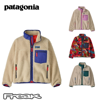 p^SjA PATAGONIA LbY t[X WPbg 65626Kids' Retro-X Jacket@LbYEgXEWPbgj̎q̎q 2025FW񂹕i