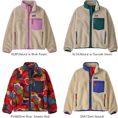 p^SjA PATAGONIA LbY t[X WPbg 65626Kids' Retro-X Jacket@LbYEgXEWPbgj̎q̎q 2025FW񂹕i