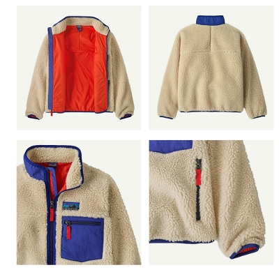 p^SjA PATAGONIA LbY t[X WPbg 65626Kids' Retro-X Jacket@LbYEgXEWPbgj̎q̎q 2025FW񂹕i