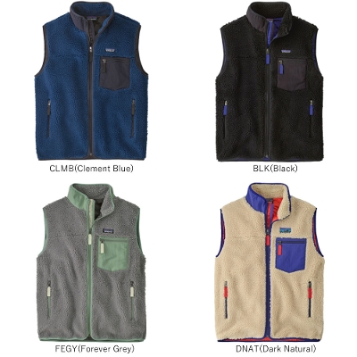 p^SjA PATAGONIA Y t[X xXg 23049Men's Classic Retro-X Vest YENVbNEgXExXg 2025FW 񂹕i