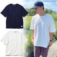 �i���K T�V���c �G�R�n�C�u���b�h���b�t�����[�Y�t�B�b�g�e�B�[ NANGA ECO HYBRID WAFFLE LOOSE FIT TEE