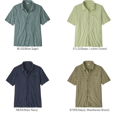 �p�^�S�j�A PATAGONIA �����Y �V���c 42045��Men's Trail Harbor Button-Down Knit Shirt �����Y�E�g���C���E�n�[�o�[�E�{�^���_�E���E�j�b�g�E�V���c�� 2026SS �����񂹕i