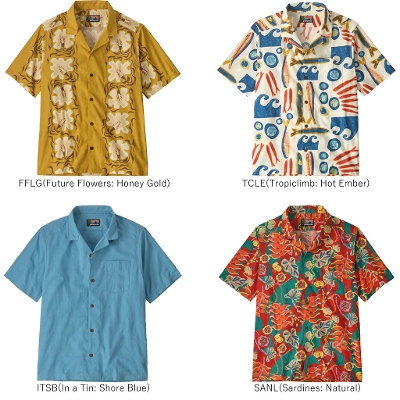 �p�^�S�j�A PATAGONIA �����Y �V���c 52567��Men's Tidal Threads Camp Shirt �����Y�E�^�C�_���E�X���b�Y�E�L�����v�E�V���c�� 2026SS�����񂹕i