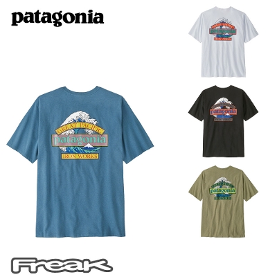 �p�^�S�j�A PATAGONIA �����Y T�V���c 37873��Men's Great Waves Responsibili-Tee �����Y�E�O���[�g�E�E�F�[�u�X�E���X�|���V�r���e�B�[��2026SS �����񂹕i