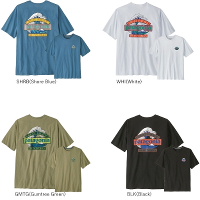 �p�^�S�j�A PATAGONIA �����Y T�V���c 37873��Men's Great Waves Responsibili-Tee �����Y�E�O���[�g�E�E�F�[�u�X�E���X�|���V�r���e�B�[��2026SS �����񂹕i